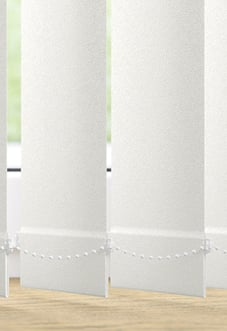 Shimmer (Blackout), Crystal White - Vertical Blind Slats